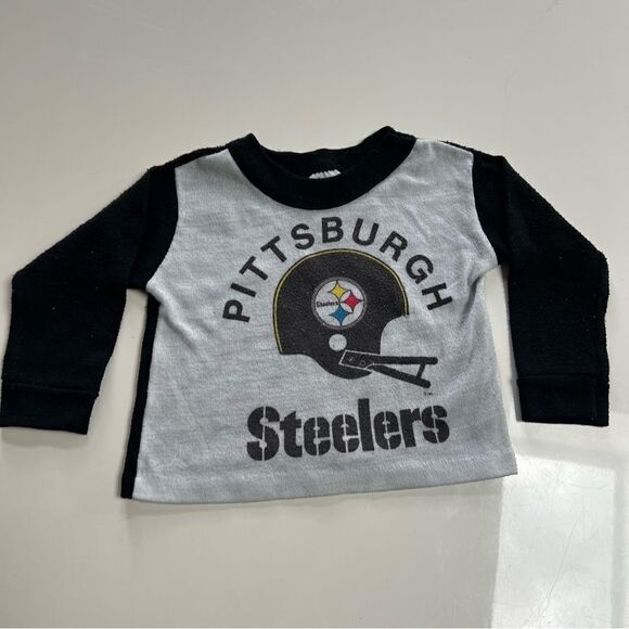 Vintage 1990s Retro Pittsburgh Steelers Baby Sweatshirt - Picture 4 of 7